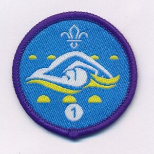 Swimmer - staged badge