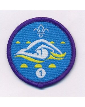 Swimmer - staged badge