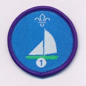 Sailing - staged badge