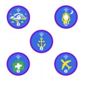 Staged badges