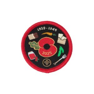 Poppy & Scouts - cloth uniform badge 2025