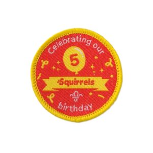 Squirrels 5th Birthday Uniform Badge
